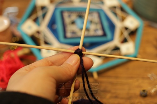 原创MANDALA曼陀罗编织教程 第4步