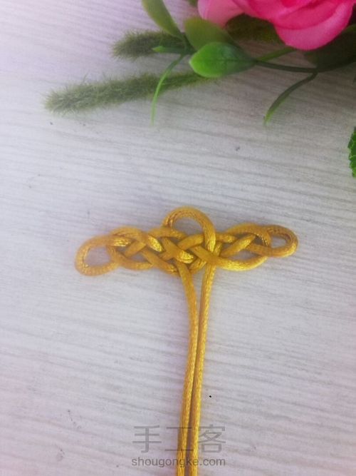 中国结之长祥云结的编法 第8步