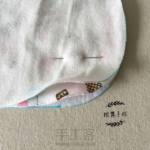 【原创】宝宝围嘴（口水巾）缝制教程 第4步