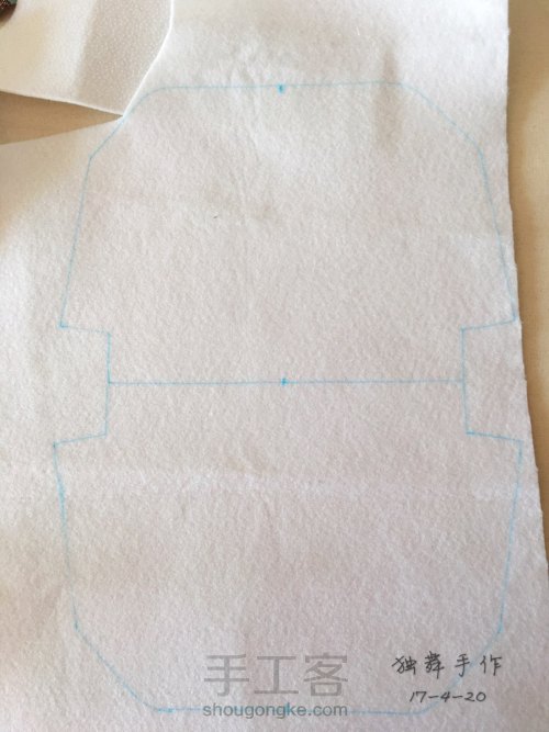 【原创】一片式方形口金包缝制教程--初级版 第5步