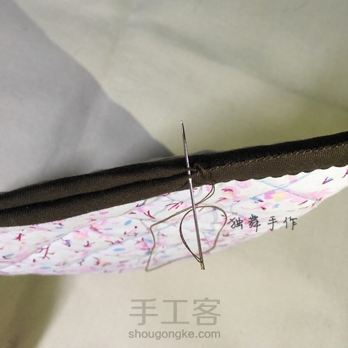 【原创】手拎包、贝壳包缝制教程--初级 第13步