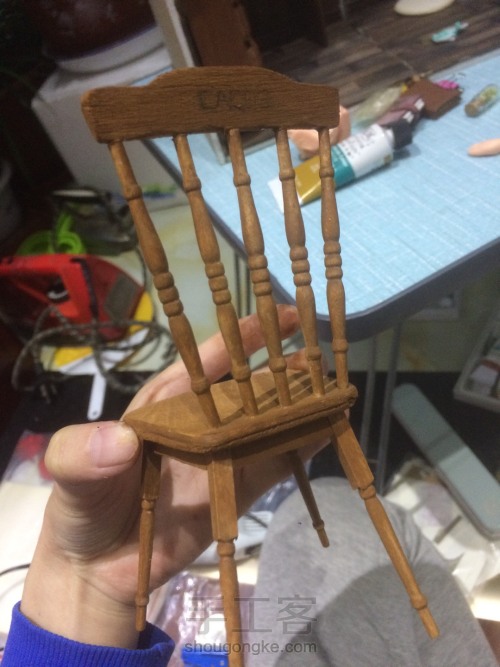 微缩控丨木质小椅子 第22步