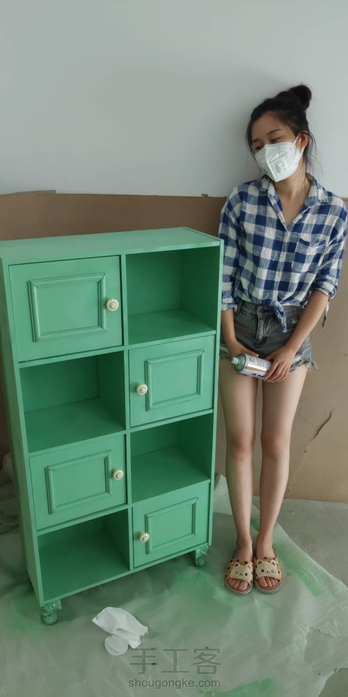 家具改造丨让旧柜子换新衣 第26步