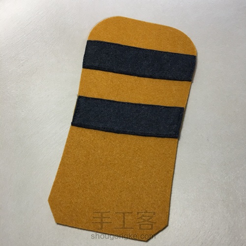 原创不织布笔袋 第2步