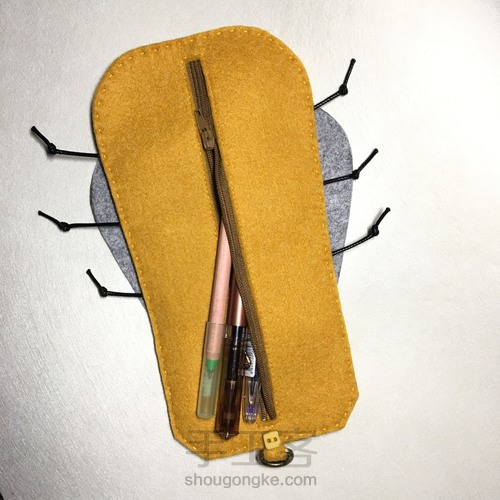 原创不织布笔袋 第11步