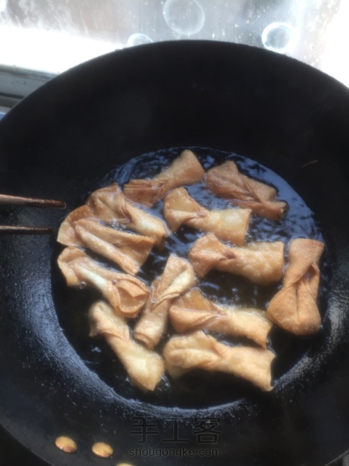 炸馄饨皮 第6步
