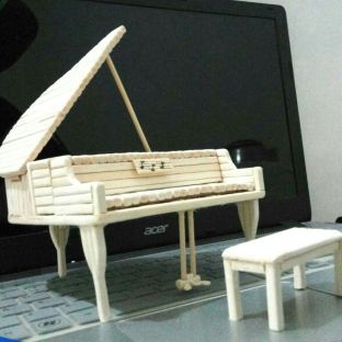 竹艺钢琴可弹奏