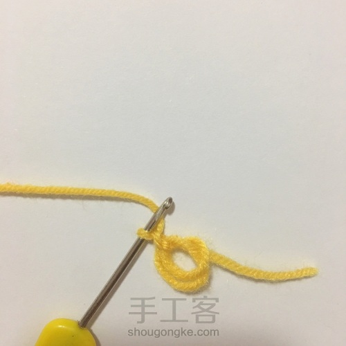 给魔王松鼠钩的小帽儿 第2步