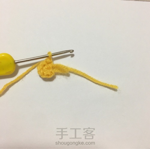 给魔王松鼠钩的小帽儿 第4步