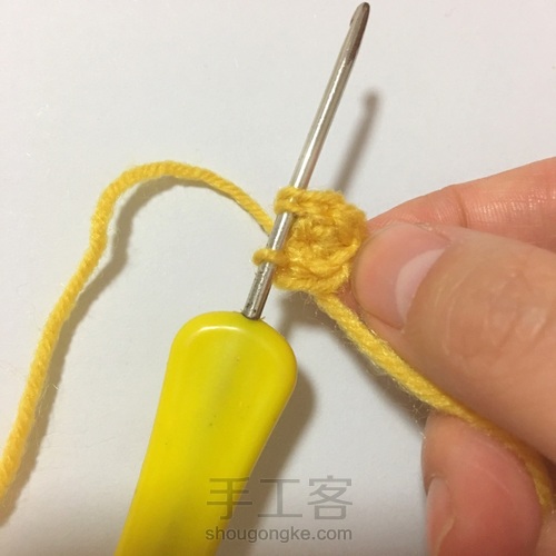 给魔王松鼠钩的小帽儿 第5步