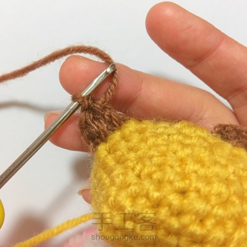 给魔王松鼠钩的小帽儿 第13步