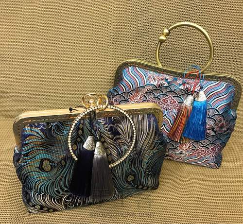 江水海崖花纹口金包 第18步