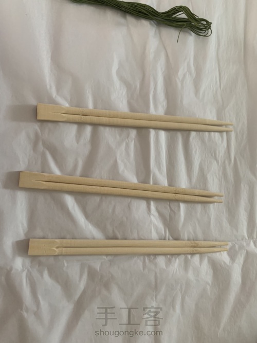 一次性筷子改造mini开业花篮摆件 第1步