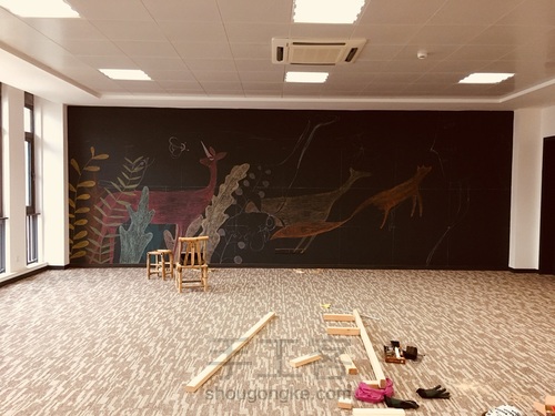 画室黑板粉笔画 第4步