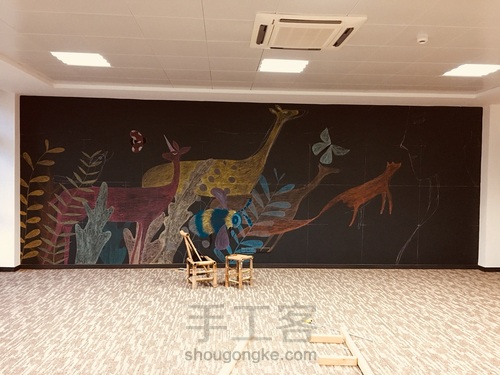 画室黑板粉笔画 第6步