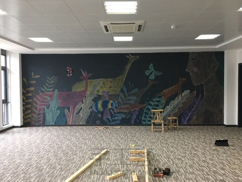 画室黑板粉笔画 第8步
