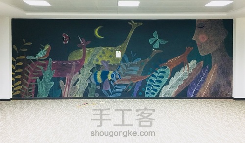 画室黑板粉笔画 第10步