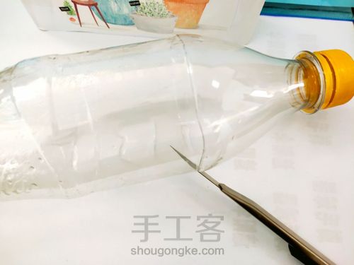 用可乐瓶改造花瓶 第2步