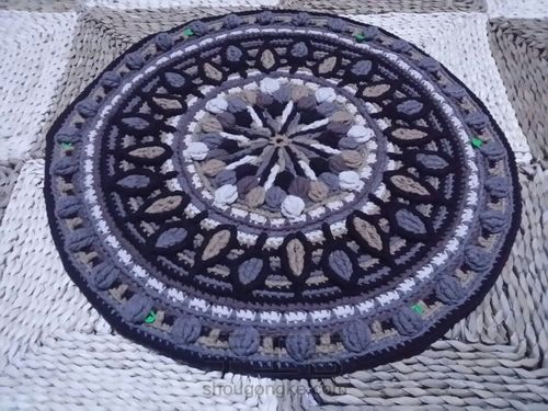 曼荼罗钩编毯（三） 第6步