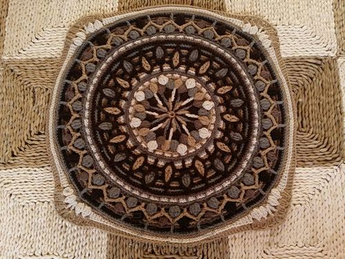 曼荼罗钩编毯（三） 第16步