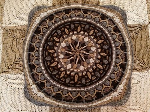 曼荼罗钩编毯（三） 第18步