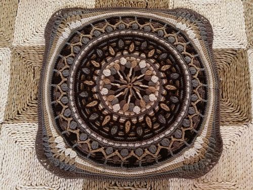 曼荼罗钩编毯（三） 第19步