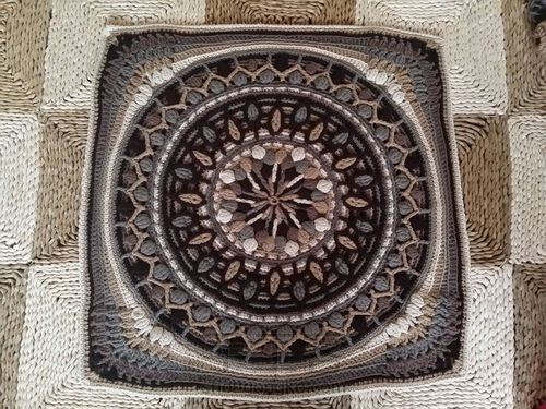 曼荼罗钩编毯（三） 第23步