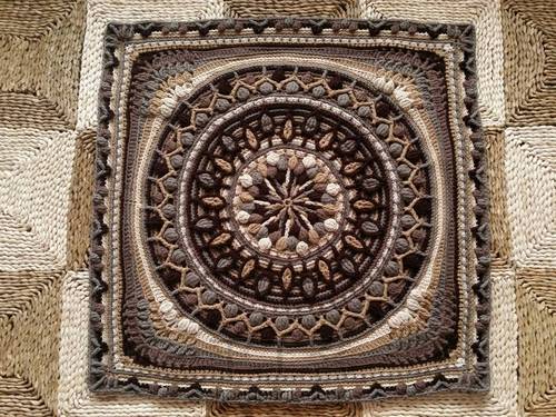 曼荼罗钩编毯(四) 第10步