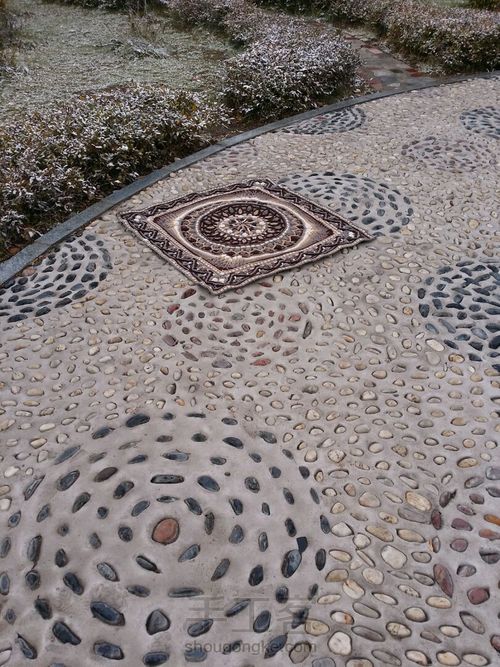 曼荼罗钩编毯(四) 第24步