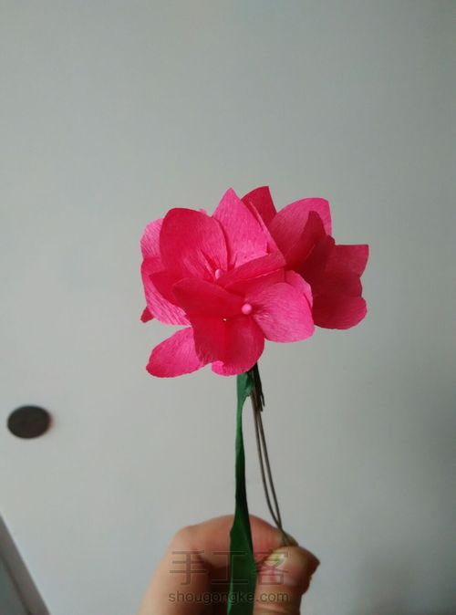 纸艺绣球花 第17步