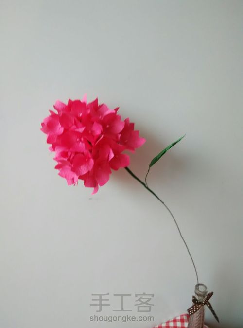 纸艺绣球花 第18步