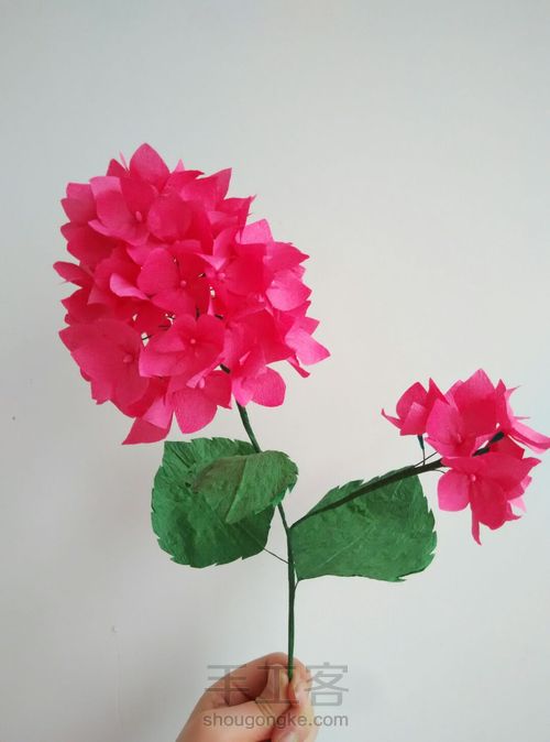 纸艺绣球花 第19步