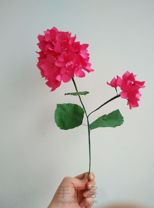 纸艺绣球花 第20步
