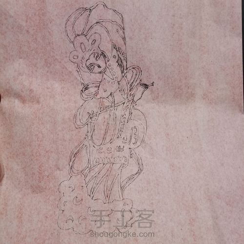 【剪纸】嫦娥奔月,2020双旦之际一起庆祝祖国71周年华诞吧 第1步