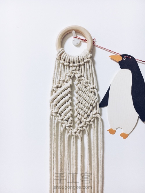 macrame植物挂篮 第13步