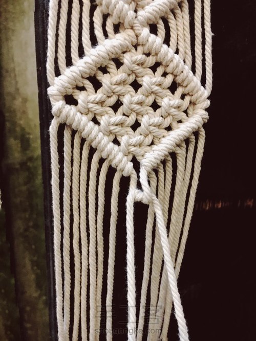 Macrame植物挂篮 2号花样 第11步