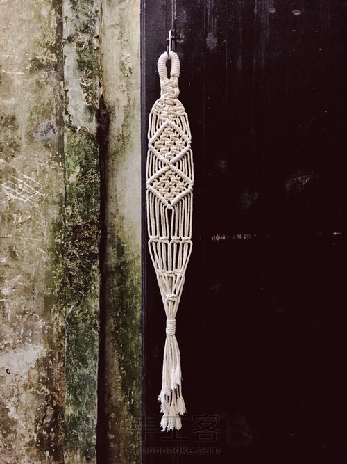 Macrame植物挂篮 2号花样 第13步