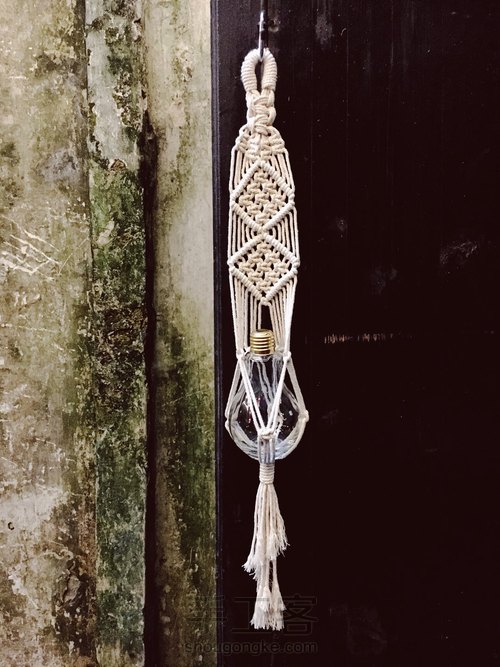 Macrame植物挂篮 2号花样 第14步