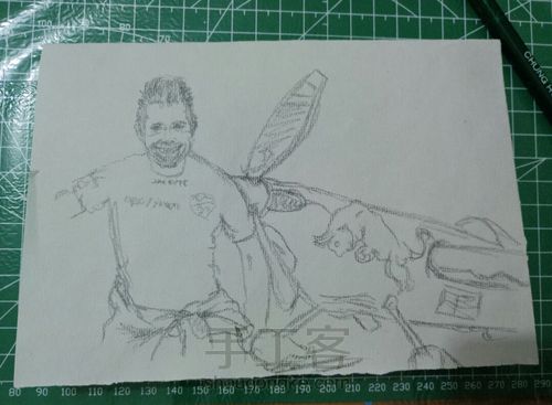 手绘T恤衣服手工制作私人订制 第3步