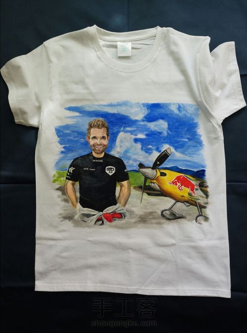 手绘T恤衣服手工制作私人订制 第8步