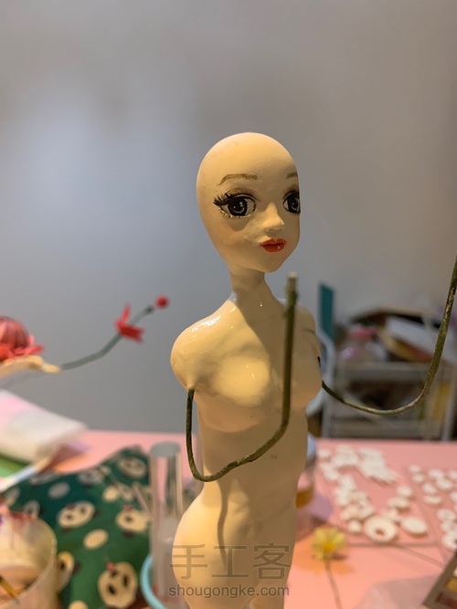 原创粘土少数民族人偶 第4步