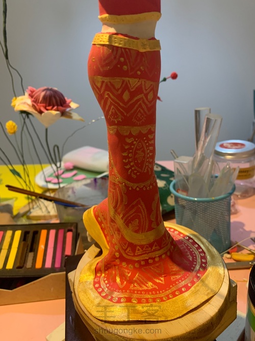 原创粘土少数民族人偶 第7步