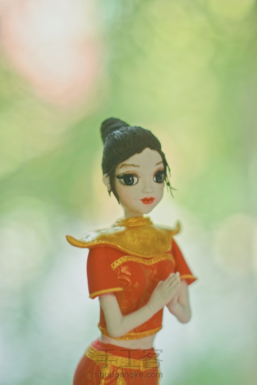 原创粘土少数民族人偶 第9步