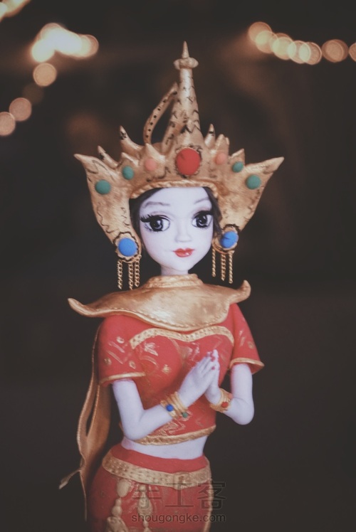 原创粘土少数民族人偶 第11步