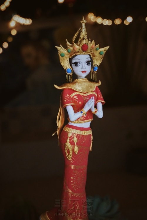 原创粘土少数民族人偶 第13步