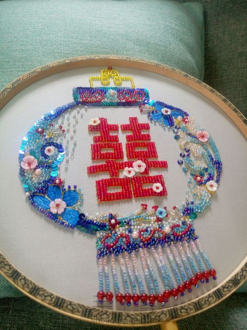 花嫁，珠绣团扇 第18步