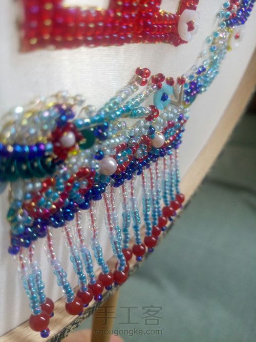 花嫁,珠绣团扇 第21步