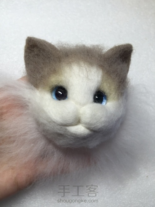 羊毛毡布偶猫 第14步