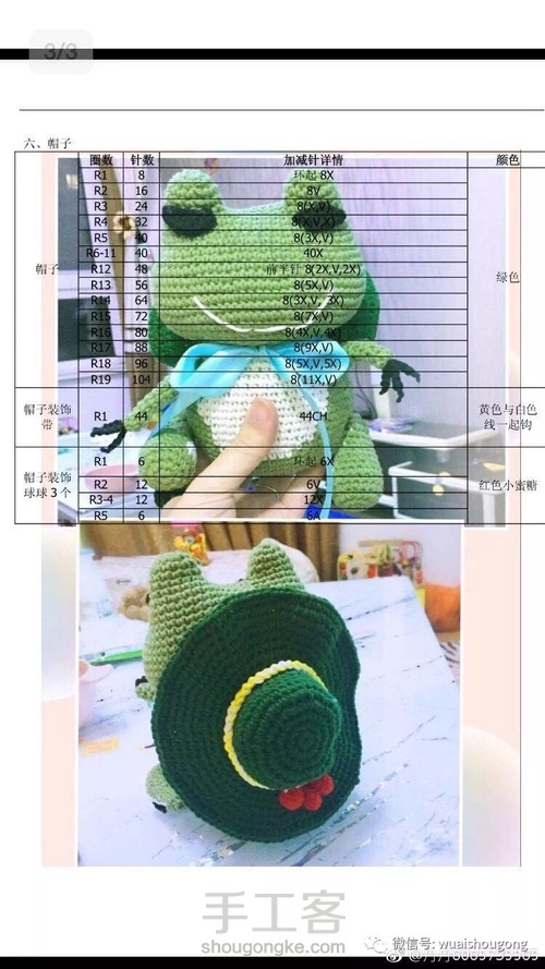 网络收集钩针玩偶图解(收藏) 第33步