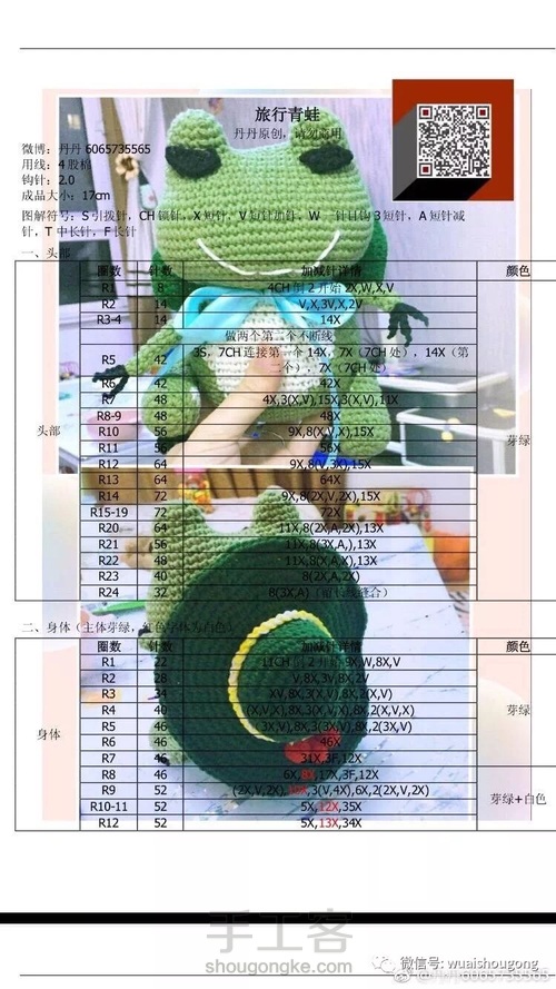 网络收集钩针玩偶图解(收藏) 第35步